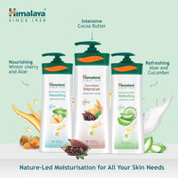 Himalaya Aloe & Cucumber Refreshing Serum Body Lotion| 400ml| Aloe Vera | Cucumber Extracts| Refreshes & Cools Skin | 48 H Moisturization | pH 5.5 | Moisturizes 5 Layers Deep