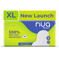 Nua MyWave XL Sanitary Pads for Women | Heavy Flow Period Pads | Super Soft, Rash-Free, Leak-Proof | Super Absorbent | Pack of 28 |