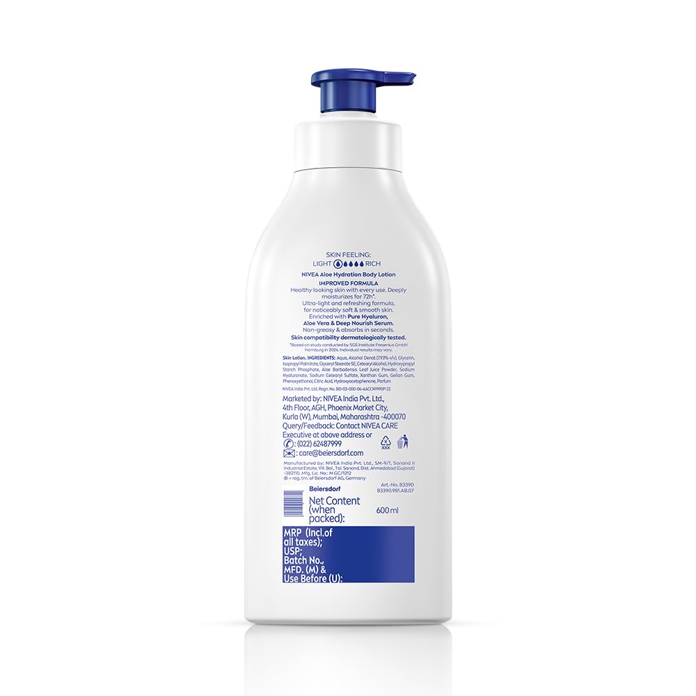 NIVEA Aloe Hydration Body Lotion 600 ml