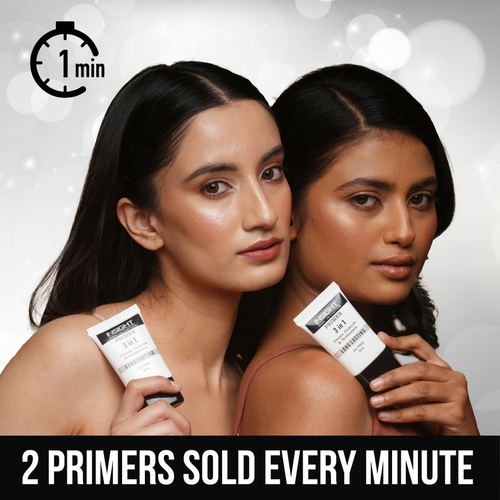 INSIGHT 3-in-1 Primer | Matte Finish | Primes, Protects & Moisturizes,30ml