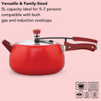 Hawkins 5 Litre Ceramic Coated Cerenity Pressure Cooker | Induction & Gas | for Cooking Rice, Dal & Curries | 5 Year Guarantee, ISI Certified |..