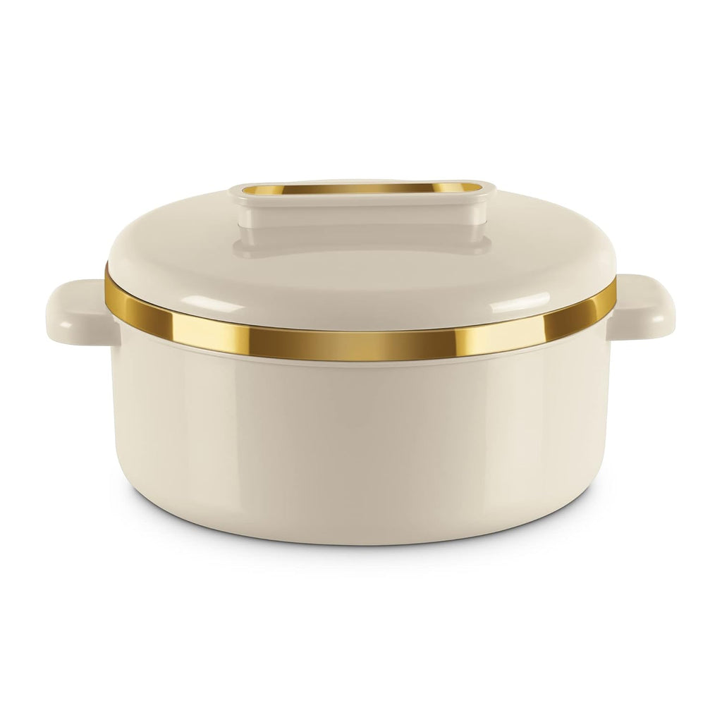 MILTON Curve 1500 Inner Stainless Steel Casserole, 1300 ml, Ivory | BPA Free |