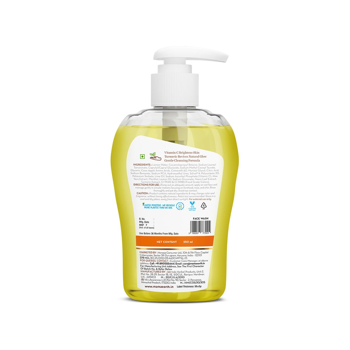 Mamaearth Vitamin C Face Wash for Women & Men 250ml