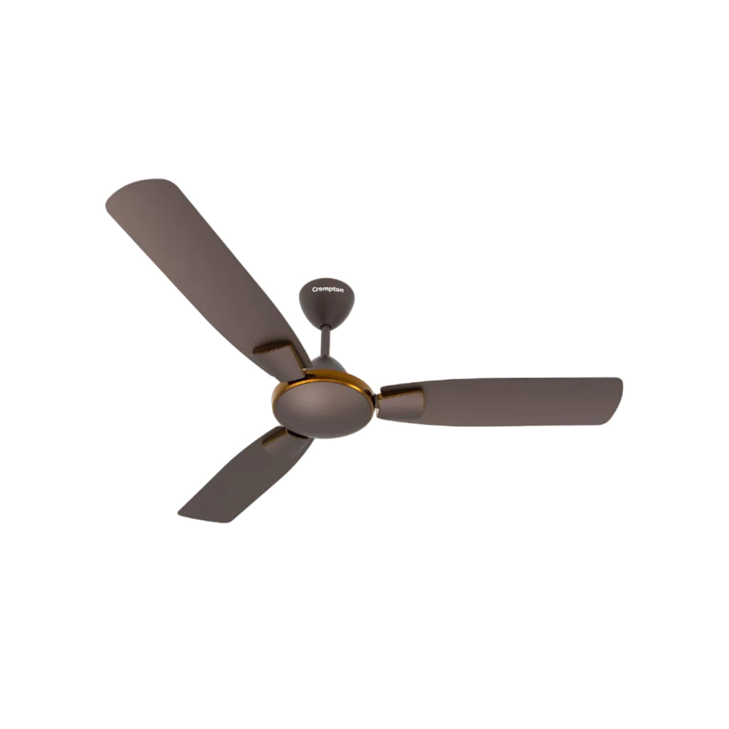 Crompton Highspeed Toro 1200 mm Designer Ceiling Fan | BEE Star Rated Energy Efficient | Anti-Dust | Active Power Technology | Upto 50% Less Heating | 2 Year Manufacturer Warranty | Magic Brown