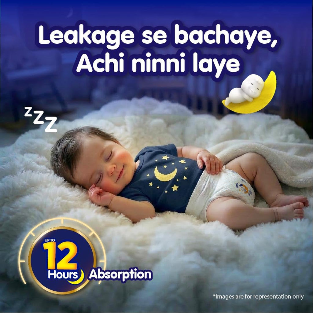 New Mamypoko Pants Premium All Night Absorb| Pant Style Baby Diapers Medium Size(M), 70 Count, Ideal for 7-12Kgs
