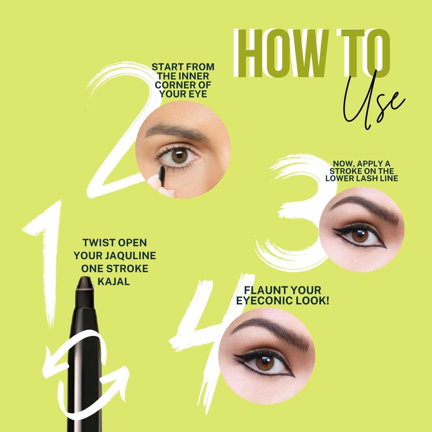 JAQULINE USA One Stroke Black Kajal