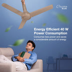 Havells 1200mm Crista Bldc Motor Ceiling Fan|Premium Finish With Rf Remote,100% Copper,Upto 60% Energy Saving|Low Noise: 55Db,2 Year Warranty,Dust...