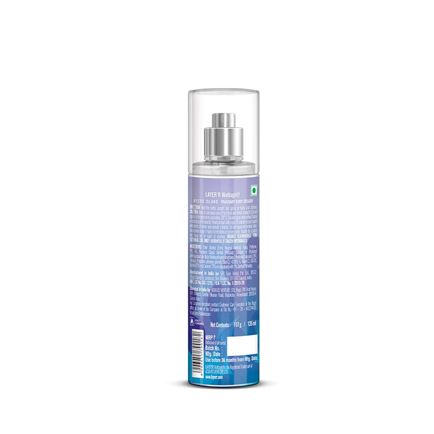 Layer'r Wottagirl Mystic Island Body Splash for Women 135ml | Long-lasting body splash with apple, pear & sandalwood notes. Fresh tropical fragrance...