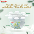 Huggies Natural Soft Day+Night Combo|Premium Pant style baby diapers| Medium (M) Size (7-12 Kgs), 82 count |Our No.1 Soft Pants with Cloud soft belt...