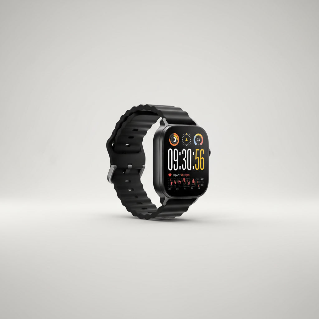 realme Watch 5,1.97" AMOLED,Upto 20 Days Battery,BT Calling,GPS,Compass,IP68 Smartwatch (Titanium Black Strap, One Size)