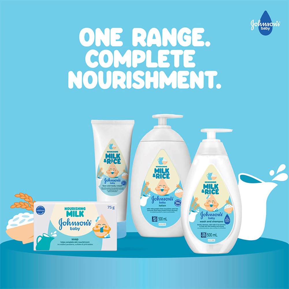 Johnson's Baby Soap Nourishing Milk 75g Pack of 5