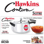 Hawkins Aluminium Pressure Cooker, 2L, 3L and 5L, Silver Combo