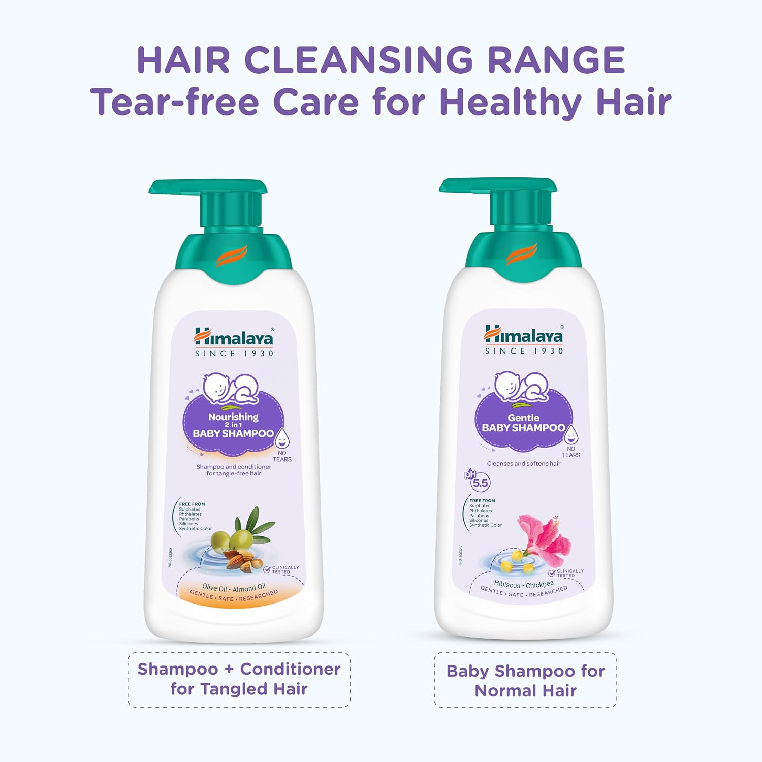 Himalaya 2-in-1 Nourishing Baby Shampoo+Conditioner (400ml)