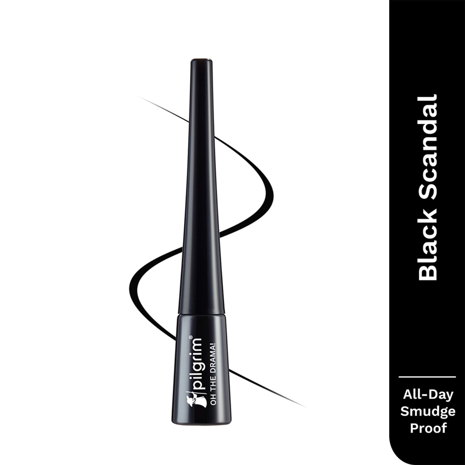 Pilgrim Black Scandal Eyeliner Pencil Intense Matte Finish Smudge Proof Pencil Enriched With Argan Oil | 3.50Ml (Pack of 2)