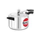 Hawkins Classic 5 Litre Pressure Cooker | Straight Body | Gas Compatible | Ideal for 5–7 persons | ISI Certified | 5 Year Guarantee | Silver (CL50)