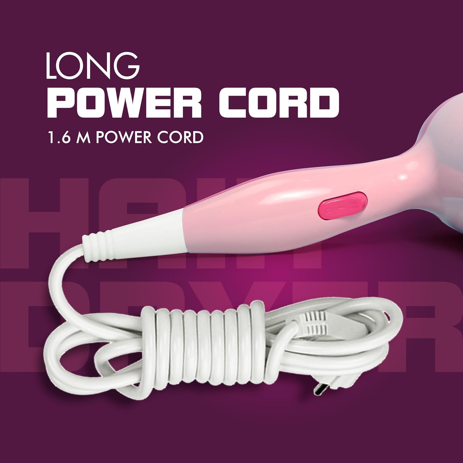 Havells 1200W Powerful Hair Dryer|Overheat Protection|2 Heat Settings (Hot/Warm)|Hd1903-1200 Watts