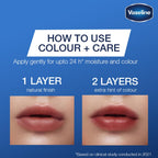 Vaseline Lip Care | Colour+Care Mellow Rose Tinted Lip Balm Stick | up to 24Hr* moisturization | with manuka honey | 3g