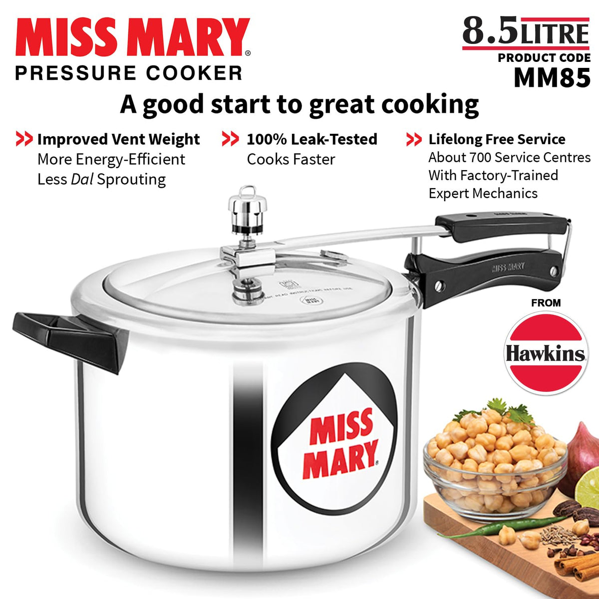 Miss Mary 8.5L Pressure CookerMiss Mary 8.5L Pressure Cooker