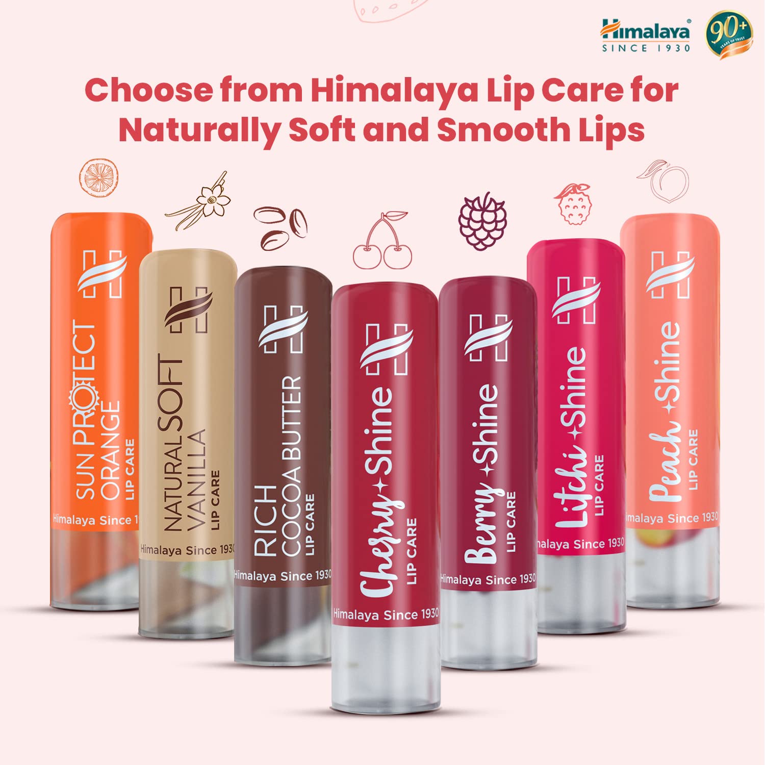 Himalaya Strawberry Shine Lip Balm | 4.5gm| 100% Natural Colour | Naturally Glossy | Soft & Nourished Lips | Natural Vitamin E