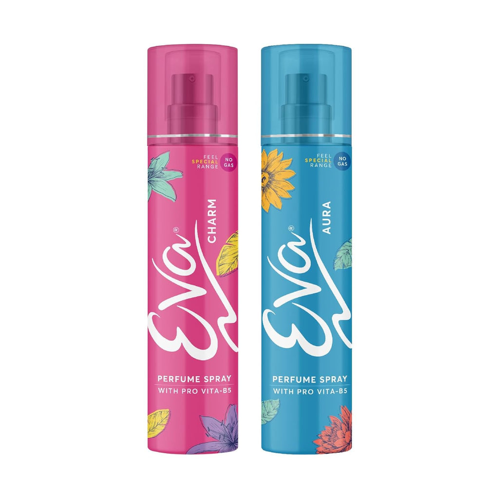 Eva Aura & Charm No Gas Perfume Spray | Long Lasting Perfume Body spray | Floral Grace With Shades Of Mandrine Orange, Cashmirwood & Fresh Citrus.