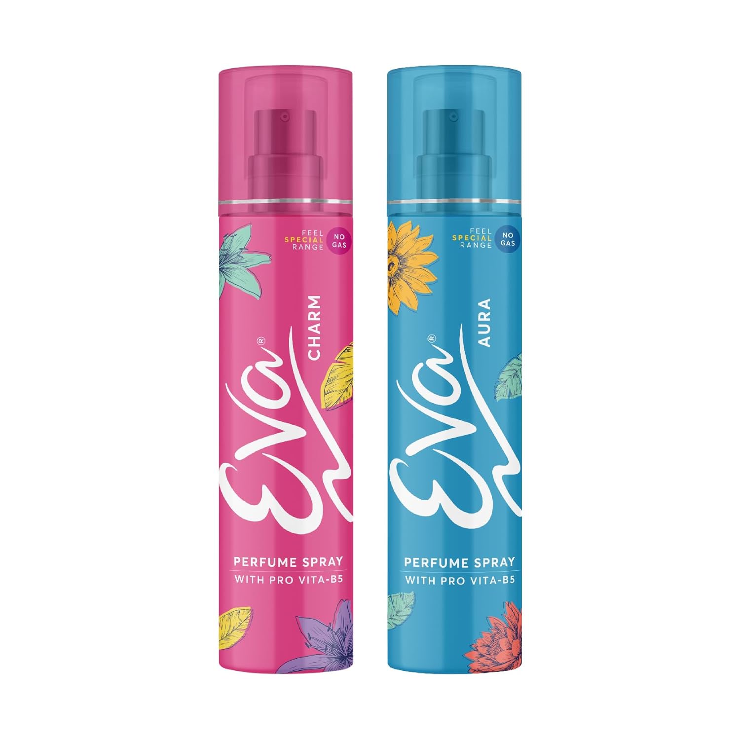 Eva Aura & Charm No Gas Perfume Spray | Long Lasting Perfume Body spray | Floral Grace With Shades Of Mandrine Orange, Cashmirwood & Fresh Citrus.