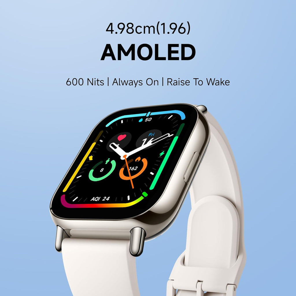 Redmi Watch 5 Lite, 1.96" Amoled, Advanced in-Built GPS, 5 ATM, 18 Day Battery, Bluetooth Calling with AI Noise Reduction, Always on Display, Light Gold