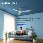 Bajaj Classico Sleek Plus 5S 1200MM (48”) BLDC Ceiling Fan with Remote | BEE 5 Star Rated Energy Efficient |