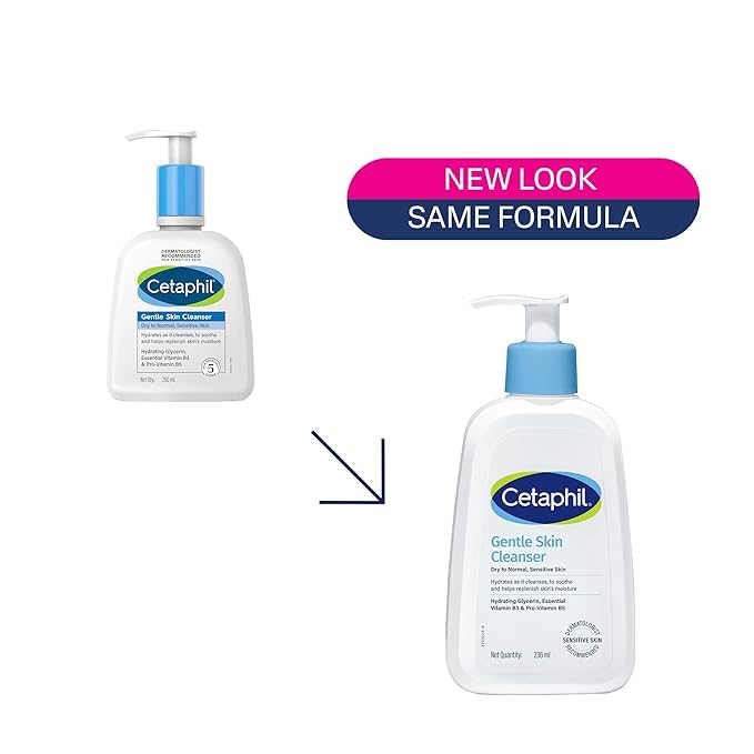Cetaphil Moisturising Cream 100g and Gentle Skin Cleanser 236 ml Combo