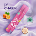 Eva Aura & Charm No Gas Perfume Spray | Long Lasting Perfume Body spray | Floral Grace With Shades Of Mandrine Orange, Cashmirwood & Fresh Citrus.