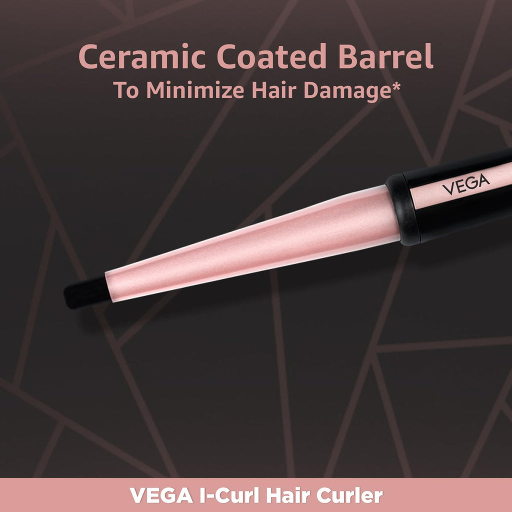 VEGA VHSH-28 K-Shine Hair Straightener with Keratin Infused Plates (Ananya Panday Signature Collection)