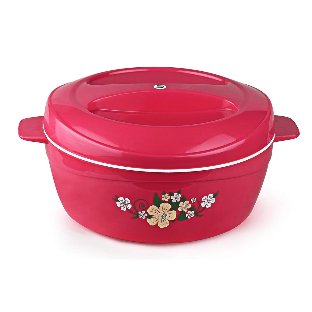 Cello Roti Plus Insulated Casserole Hot Pot Box Case with Lid 2000 ml Pink |