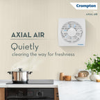 Crompton Axial Air 200 mm (8 inch) Kitchen/Bathroom/Office Exhaust (Ventilation) Fan | 1585 RPM |