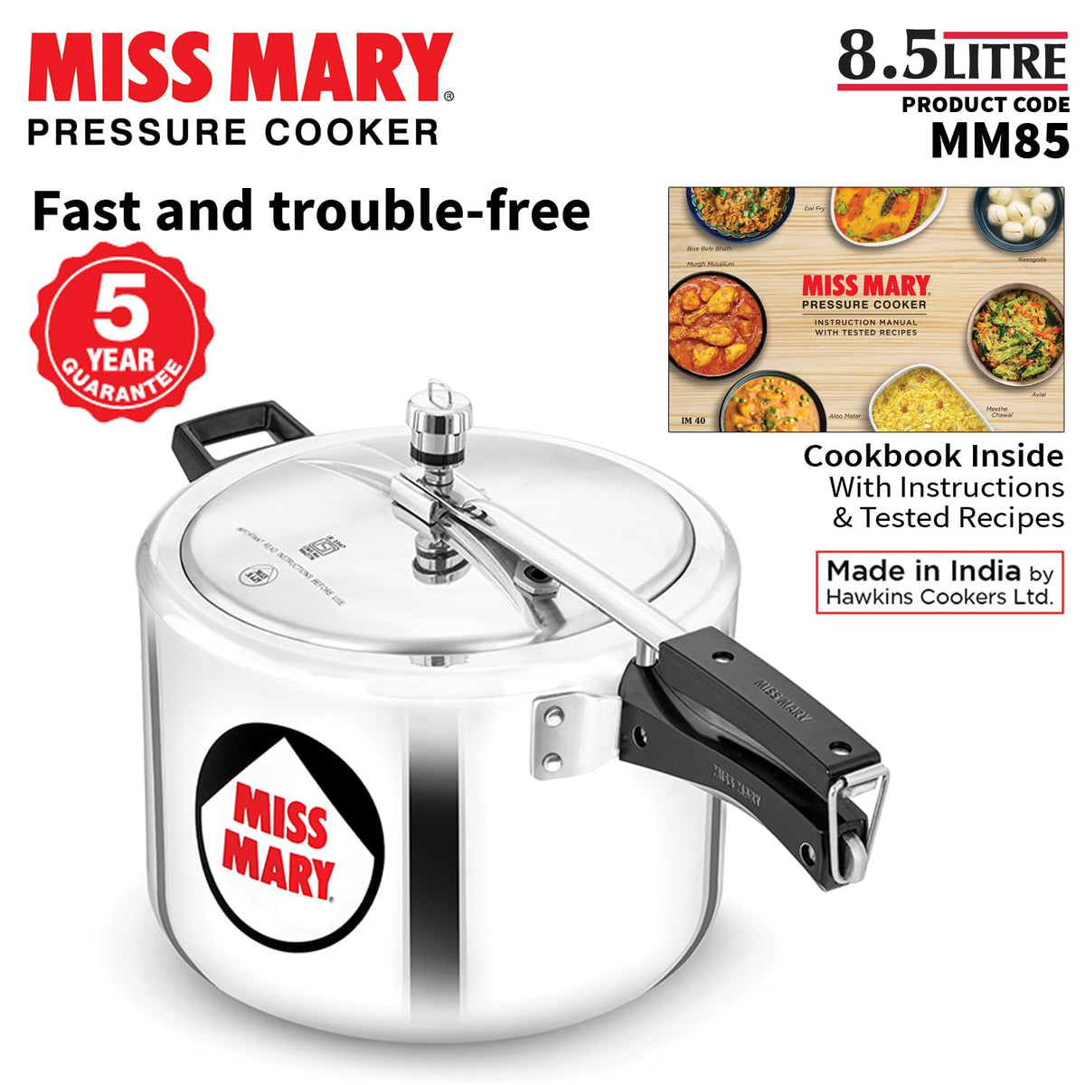 Miss Mary 8.5L Pressure CookerMiss Mary 8.5L Pressure Cooker
