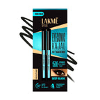 LAKMÉ Eyeconic Black Kajal 0.35 g (Combo Pack of 2) Matte Kohl Liner in a Twist Up Pencil - Waterproof|| Smudge Proof & Long Lasting Eye Makeup