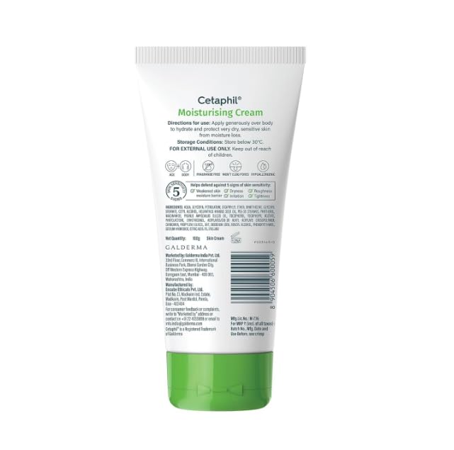 Cetaphil Moisturising Cream 100g and Gentle Skin Cleanser 236 ml Combo