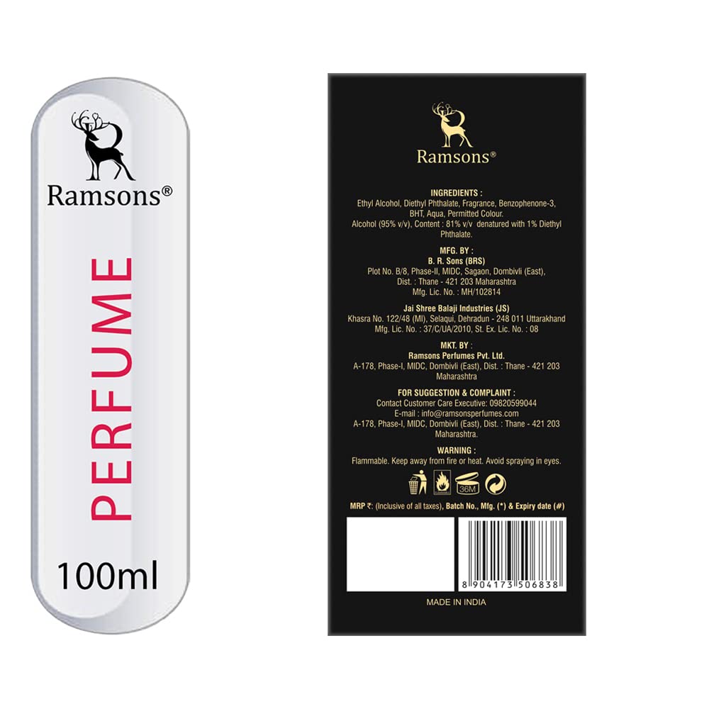 Ramsons - EXOTICA INTENSE Eau De Parfum |100 ML | Perfume for Women | TN - Sweet, Plum, Peach, Orange Blossom, Leafy Green | MN - Honey, Jasmine, Muget, Rose | BN - Amber, woody, Vanilla, Musk
