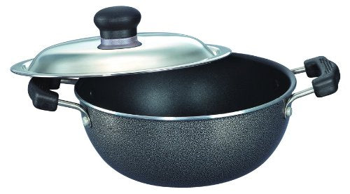 Prestige Non-Induction Aluminium Pressure Cooker and Kadai with Lid