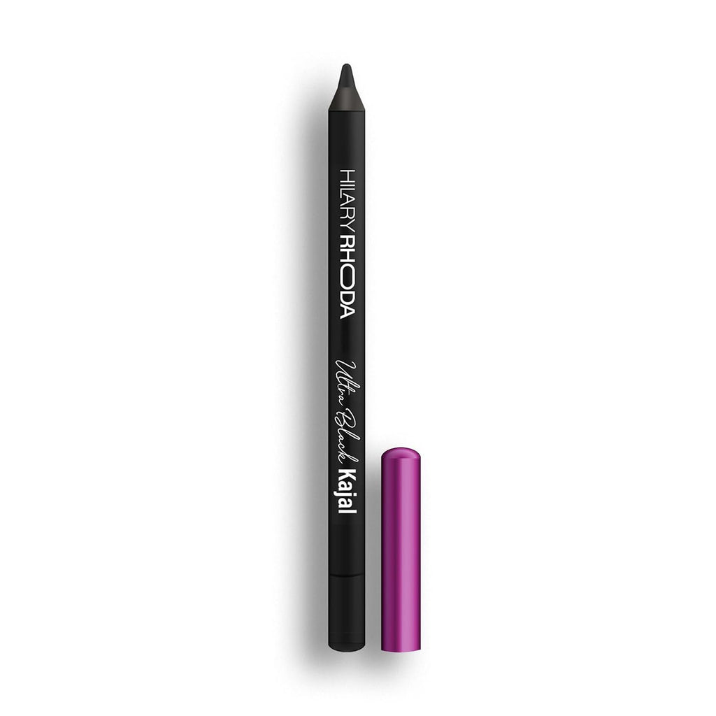 Hilary Rhoda Ultra Black Kajal | 18H Long-Lasting Kajal Eyeliner | Waterproof, Smudge-Proof | Soft & Safe for Sensitive Eyes | Intense Matte Finish | 1.2g