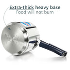 Hawkins 3 Litre Pressure Cooker | Stainless Steel | Hevibase | Straight Body | Tall Design | Induction Safe | Ideal for 3–4 persons | Silver.