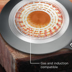Prestige Durastone 33cm Hard Anodised Non-Stick Dosa Tawa| 6 Layer Non-Stick Coating| Gas and Induction Compatible|