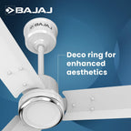 Bajaj Classico Sleek Plus 5S 1200MM (48”) BLDC Ceiling Fan with Remote | BEE 5 Star Rated Energy Efficient |