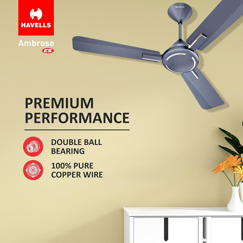Havells 1200mm Ambrose Energy Saving High Speed Ceiling Fan|