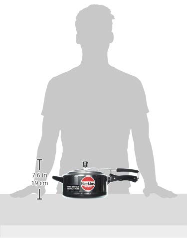 Hawkins Aluminium 3.5 Litre Hevibase Pressure Cooker,Induction Inner Lid Cooker,Silver(Ih35)