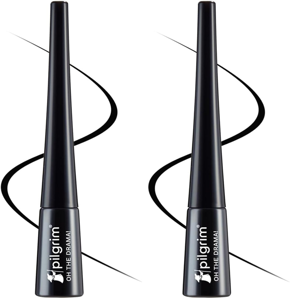 Pilgrim Black Scandal Eyeliner Pencil Intense Matte Finish Smudge Proof Pencil Enriched With Argan Oil | 3.50Ml (Pack of 2)
