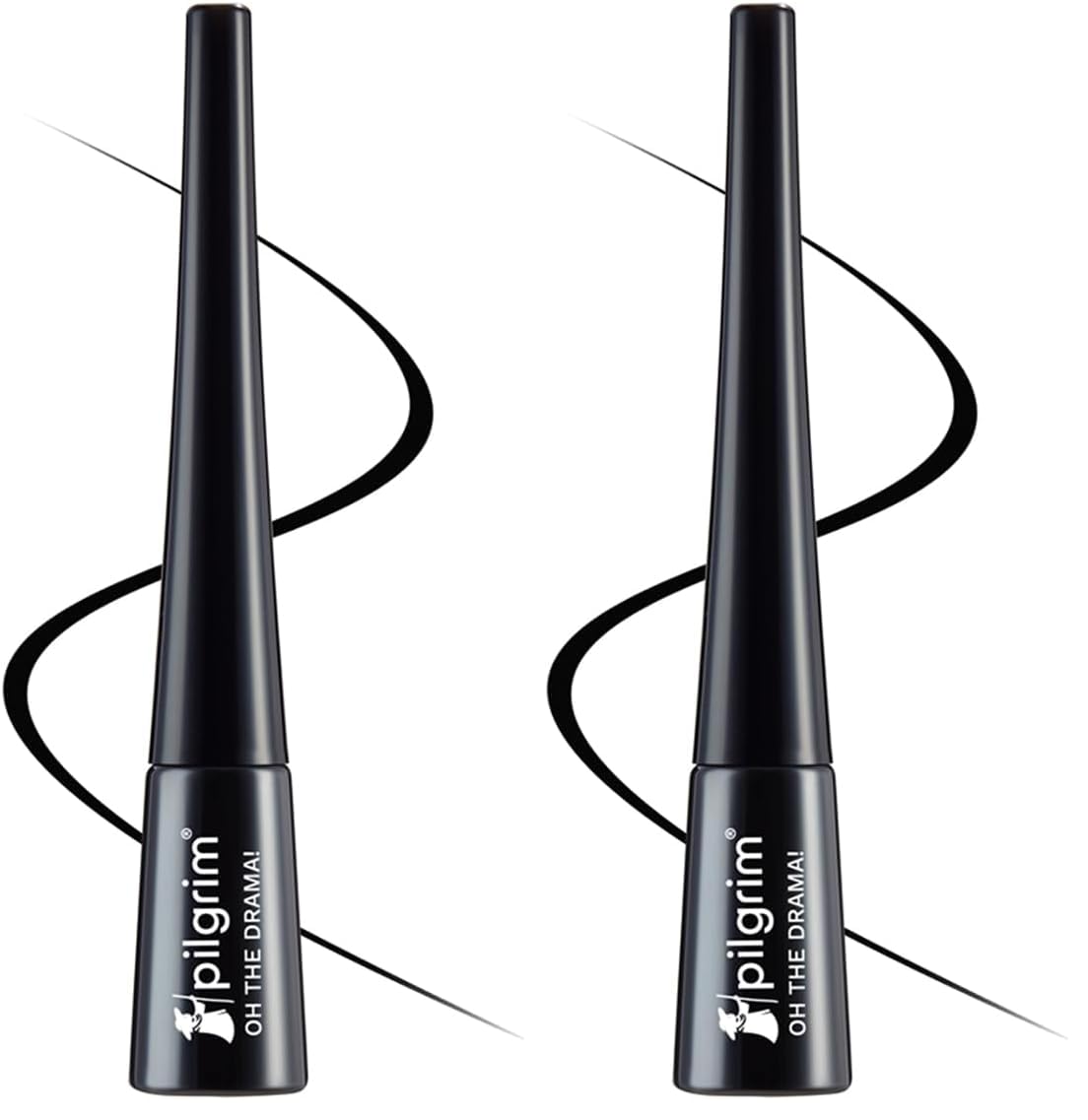 Pilgrim Black Scandal Eyeliner Pencil Intense Matte Finish Smudge Proof Pencil Enriched With Argan Oil | 3.50Ml (Pack of 2)