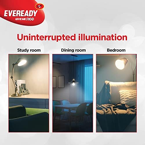 Eveready 9W B22D Emergency Inverter LED Bulb| Cool Day Light (6500K) | Energy Efficient| IBMS Technology | 4 Hour Battery Backup | Li-on Battery Inside (2)