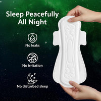 Evereve Ultra-Thin Nights Sanitary Pads for Women, XXL+ 360mm, 22 Pads, 60% Longer & Wider Back, Soft & Breathable, Rash-Free Comfort, 2X Faster Absorption, Dry Feel Protection, Heavy Flow Night Use