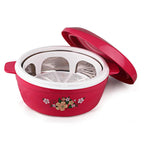 Cello Roti Plus Insulated Casserole Hot Pot Box Case with Lid 1500 ml Pink |