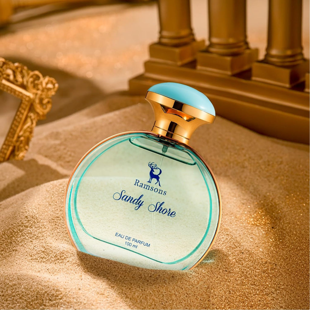 Ramsons - SANDY SHORE Eau De Parfum | 100 ML | Perfume For Women | TN - Mint, Lavender, Bergamot, Mandarin orange, Lemon | MN - Sea grass, Ginger, Jasmine...