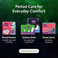 Evereve Ultra-Thin Nights Sanitary Pads for Women, XXL+ 360mm, 22 Pads, 60% Longer & Wider Back, Soft & Breathable, Rash-Free Comfort, 2X Faster Absorption, Dry Feel Protection, Heavy Flow Night Use
